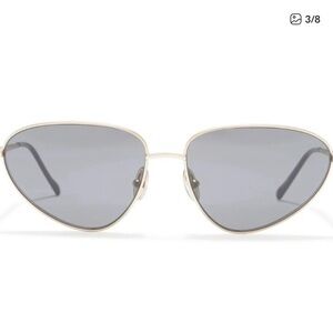 Sportmax gold Frame Sunglasses with black Lenses